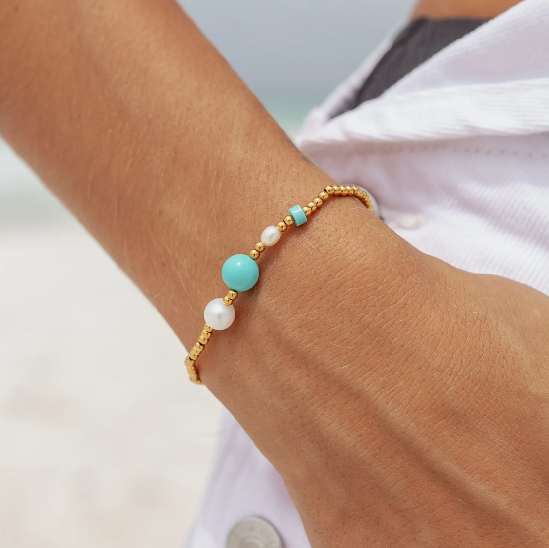 oasis stretch bracelet alco pearl oval