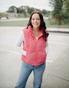 tammie hot pink vest