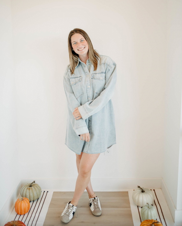 annie denim dress