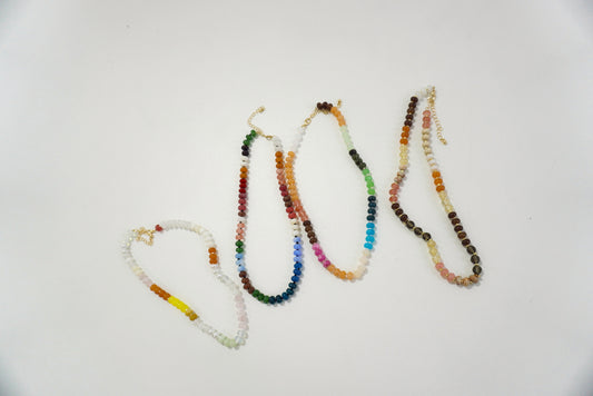 Natural Colorful Beaded Necklace