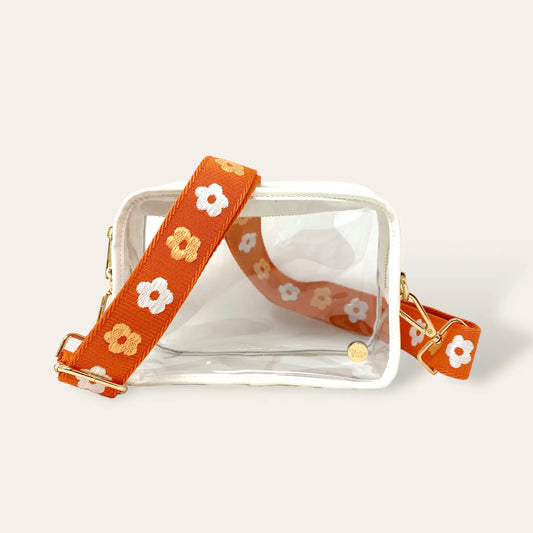 Clear Crossbody Bag Gameday Orange