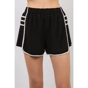 Side Pleated Detail Activewear Shorts