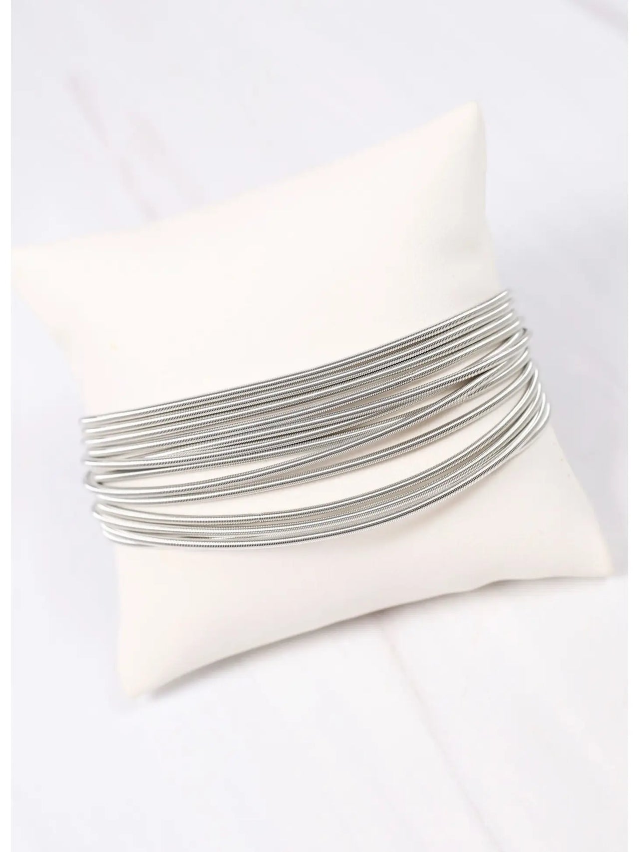 Enid Stretch Bracelet Set Silver