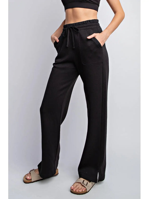 Fleece French Terry Straight Leg Pants