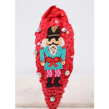 Nutcracker Sequin Headband Red