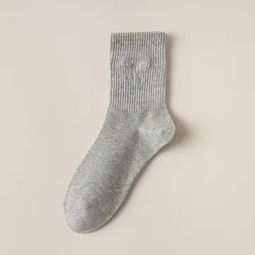 Women's Embroidered Bow SOCKS