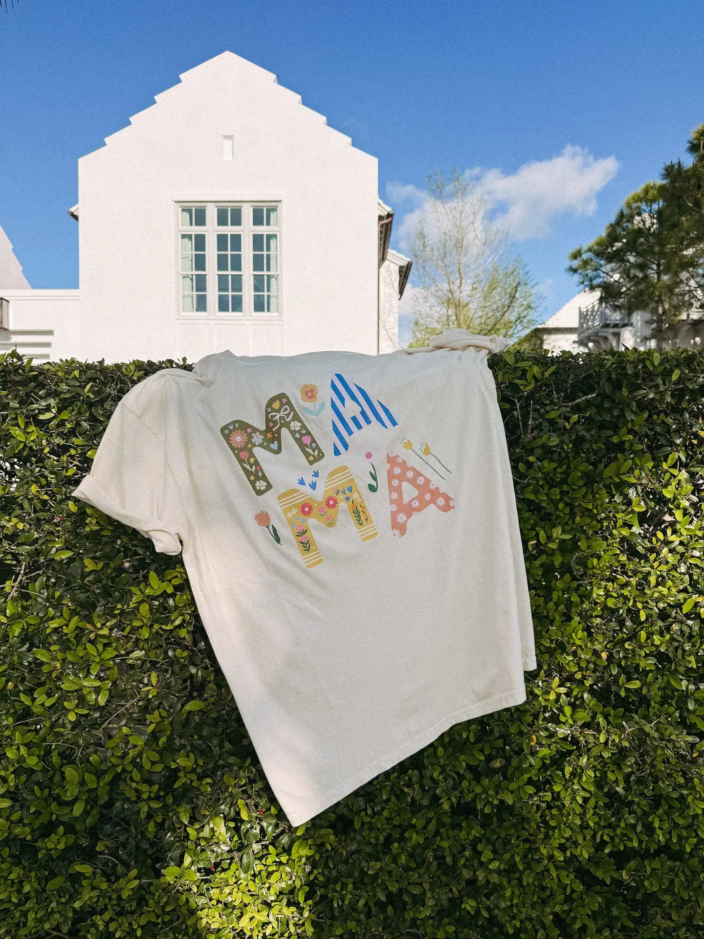 mama pattern tee
