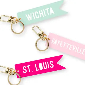 Clarksville City Keychain Banner Cleary Lane Co