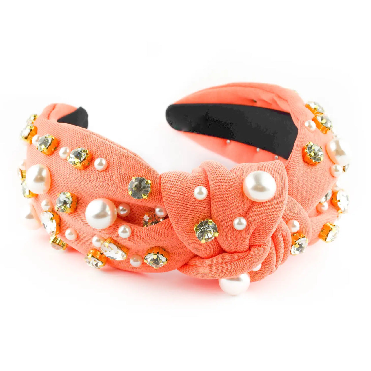 Rhinestone Headband - Orange