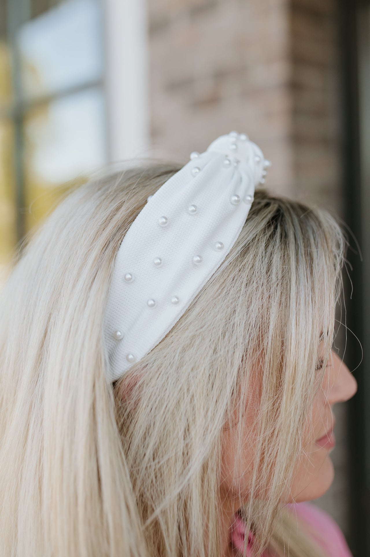 Pearl Headband - White