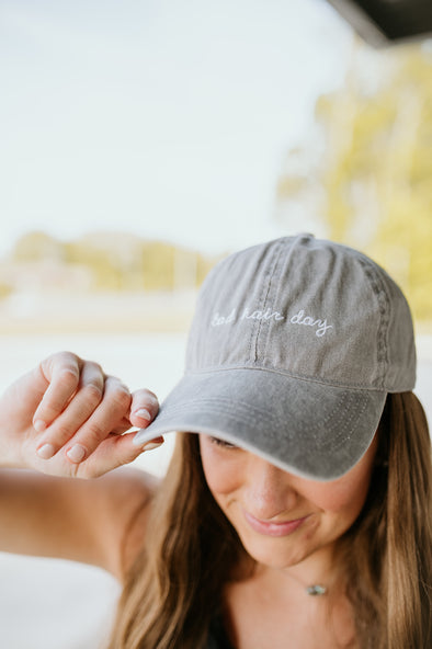 bad hair day Lettering Embroidery Baseball Cap