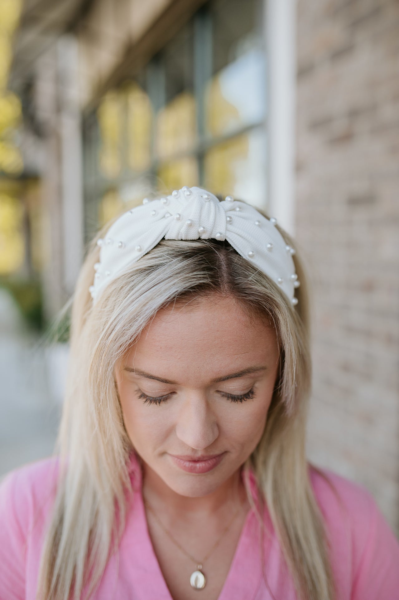 Pearl Headband - White