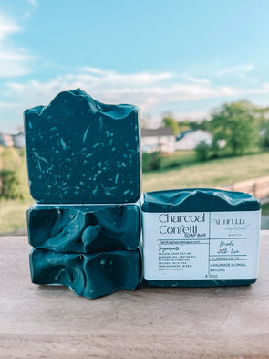 Charcoal Confetti soap
