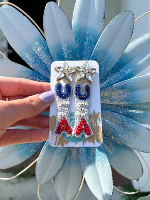 Beaded USA Drops