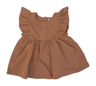 honey cotton ruffle dress