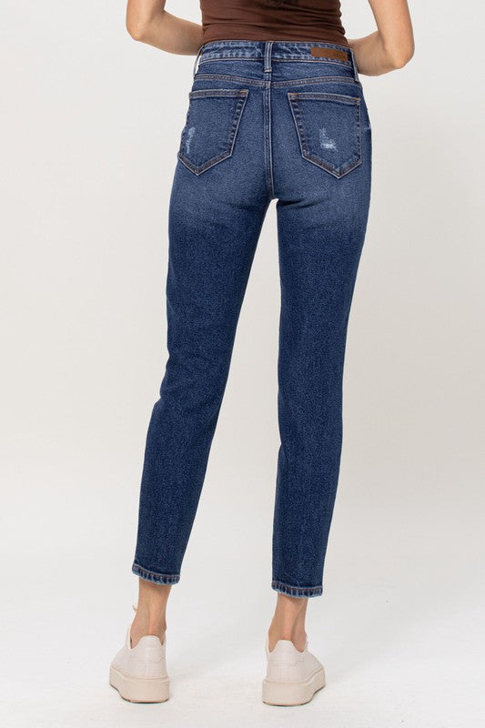 high rise mom jean