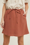 bella skirt clay