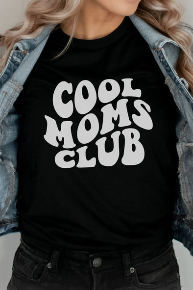 Cool moms club tee black
