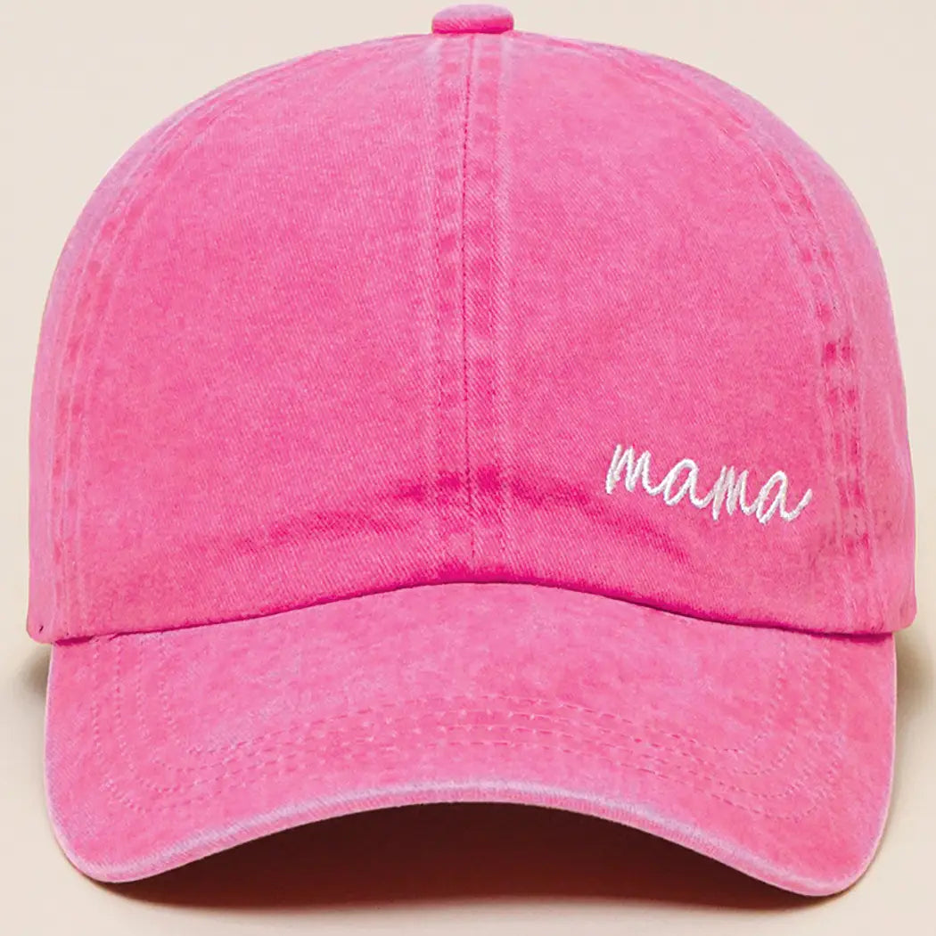 Mama Lettering Embroidery Baseball Cap