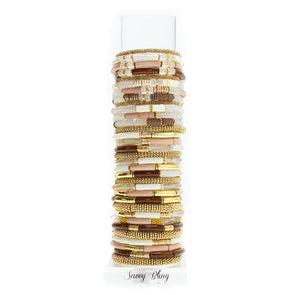 brown blush ivory bracelet from tower savvy bling