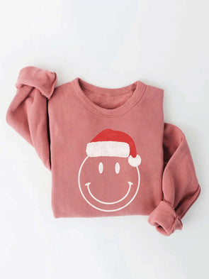 smiley santa sweatshirt
