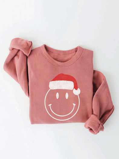 smiley santa sweatshirt