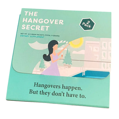 Hangover Secret 2 Packs Hydration Drink Vitamin Detox