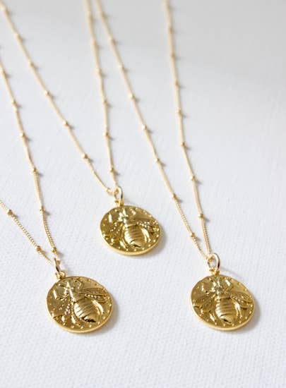 bee necklace- hs collection