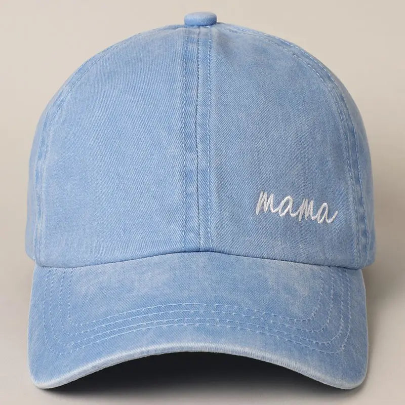 Mama Lettering Embroidery Baseball Cap