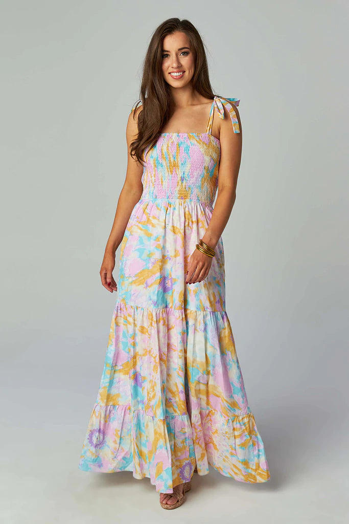 Stephanie Tie Shoulder Maxi Dress