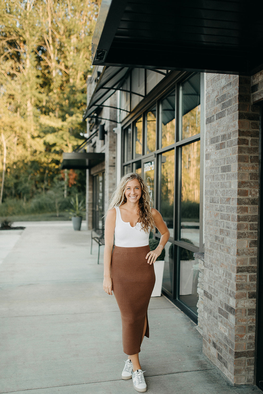 gina tiramisu ribbed skirt