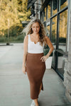 gina tiramisu ribbed skirt