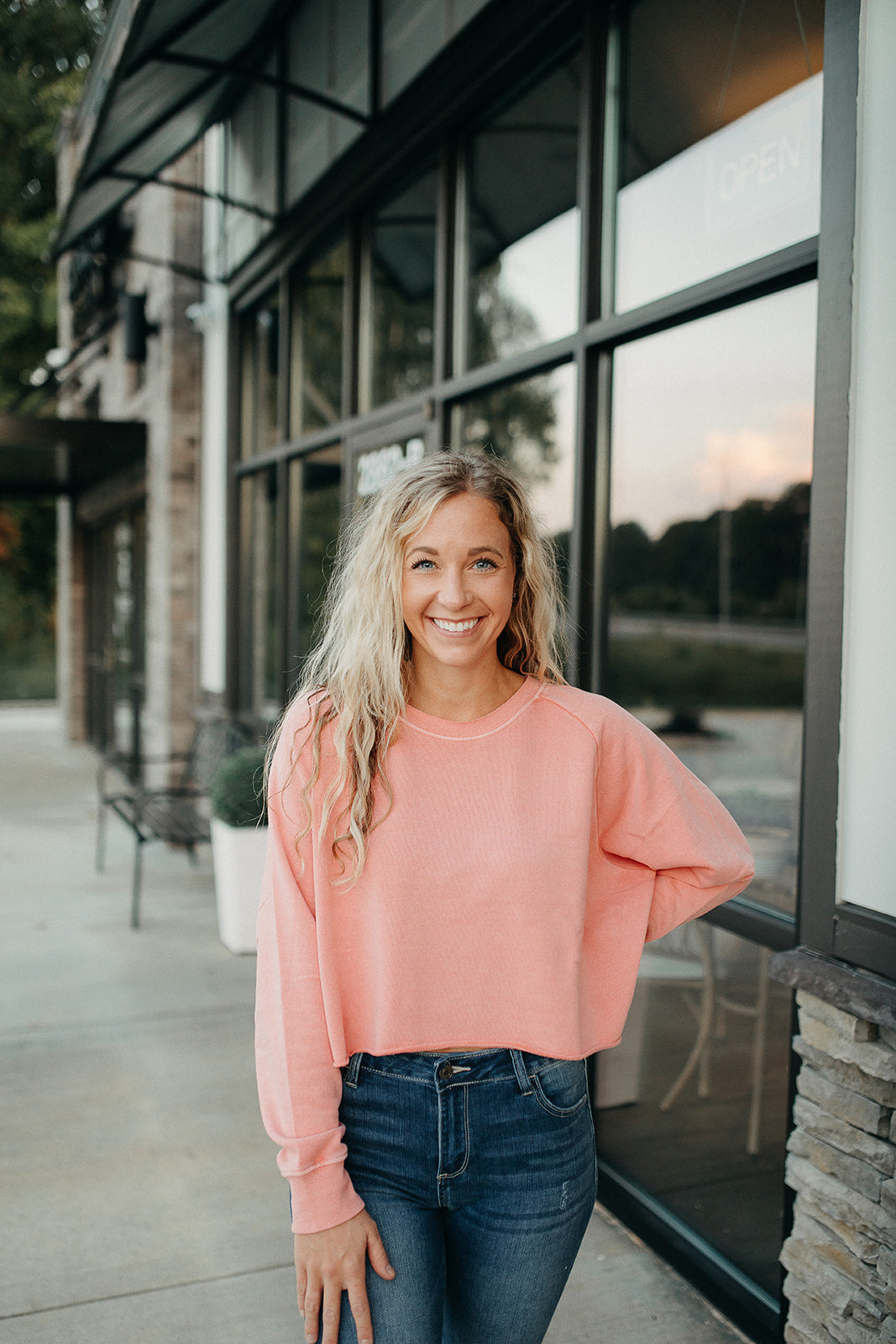 easy sweatshirt tea rose