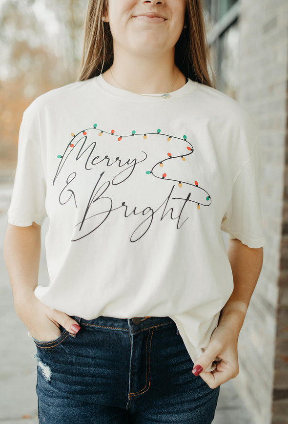 merry and bright tee