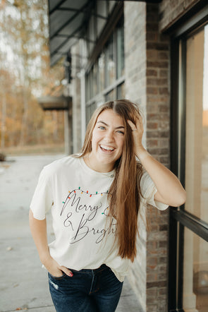 merry and bright tee