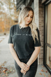 jesus is king mineral washed tee