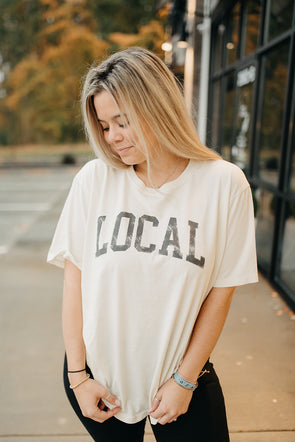 local oversized tee