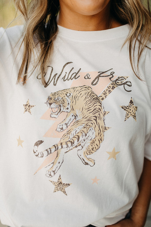 wild and free tiger tee