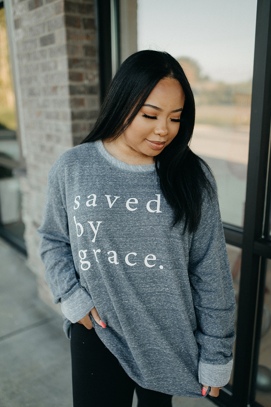 saved by grace sweatshirt