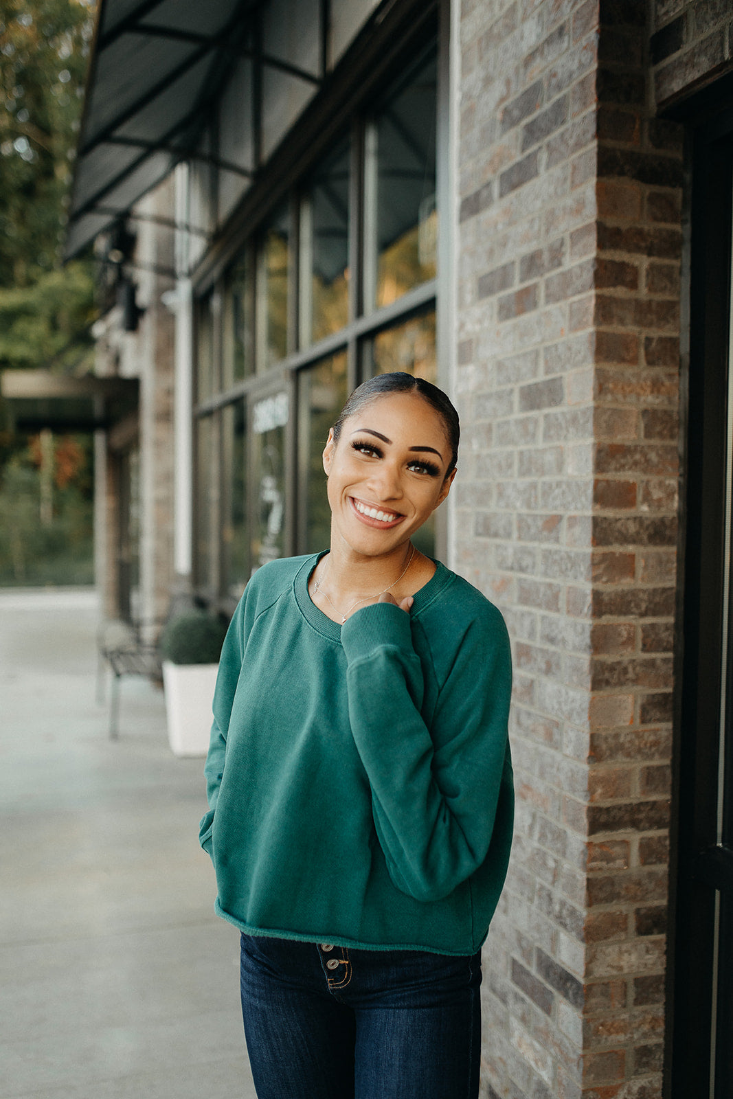 easy sweatshirt hunter green