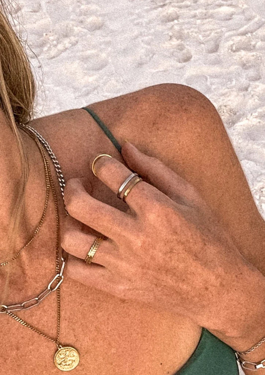 staple ring silver alco