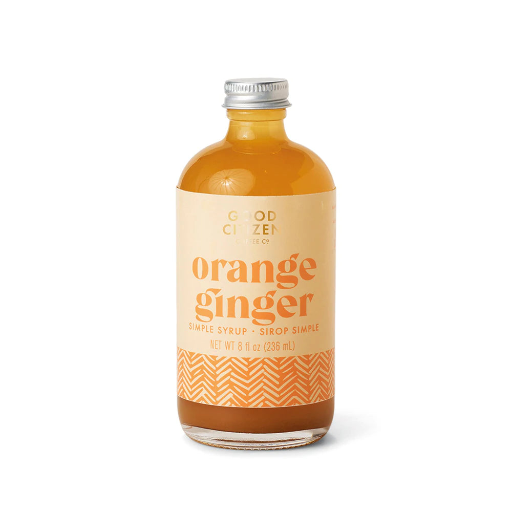 SIMPLE SYRUP - ORANGE GINGER, 8 OZ
