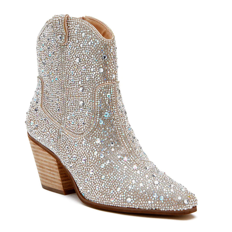 Harlow rhinestone bootie