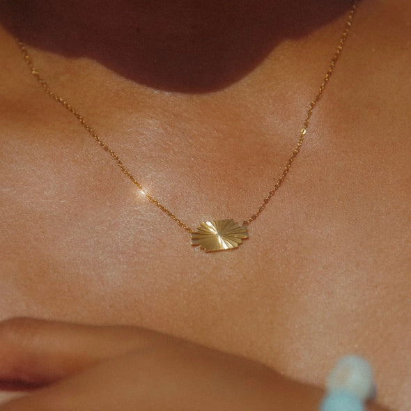 golden hour necklace gold alco
