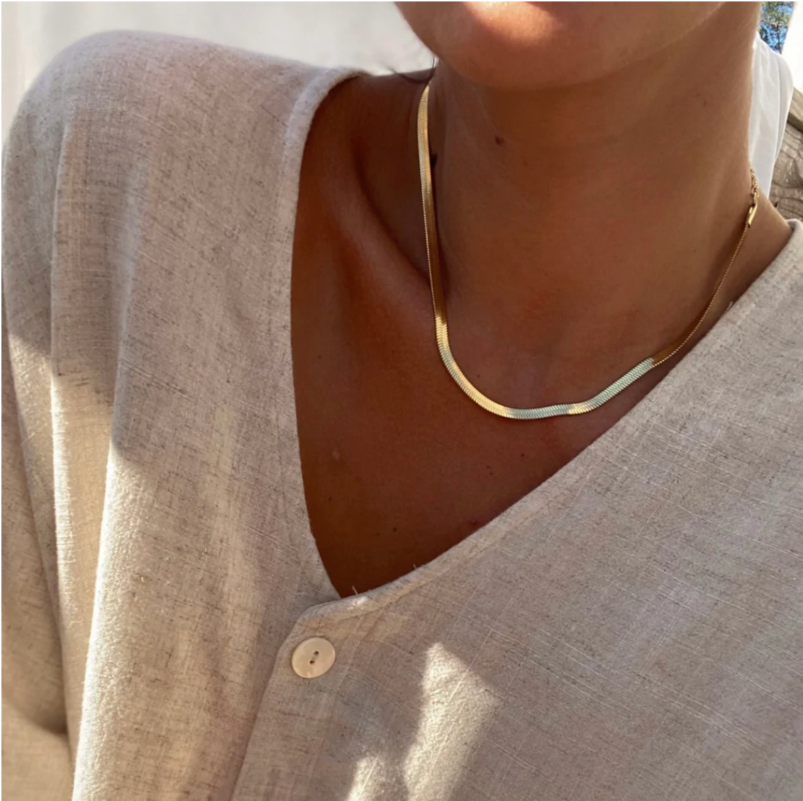 Weekender Herringbone Necklace HS