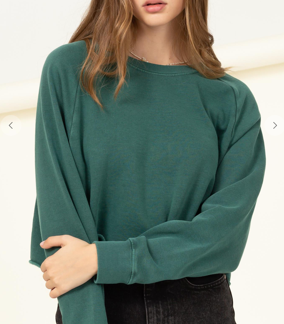 easy sweatshirt hunter green