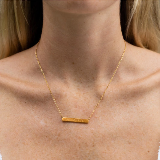 zodiac bar necklace alco
