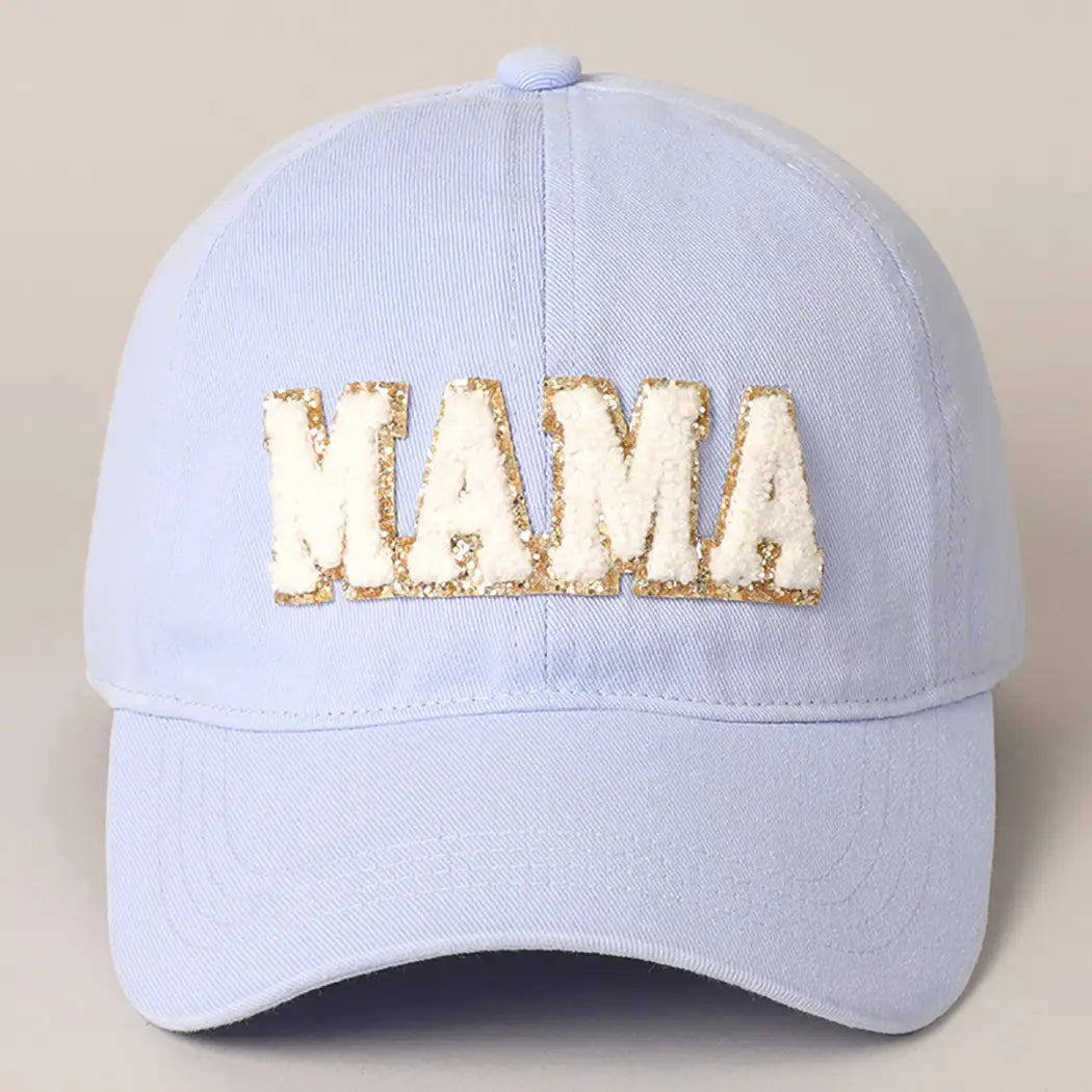 MAMA Chenille Letter Patch Cotton Baseball Cap