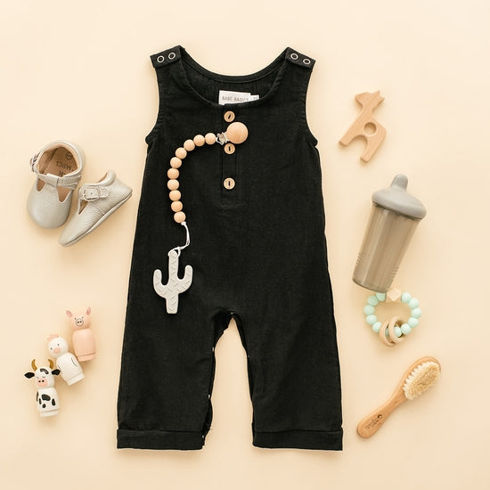 black linen romper