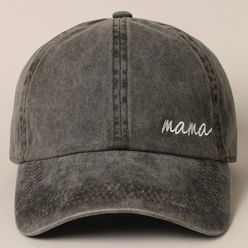 Mama Lettering Embroidery Baseball Cap